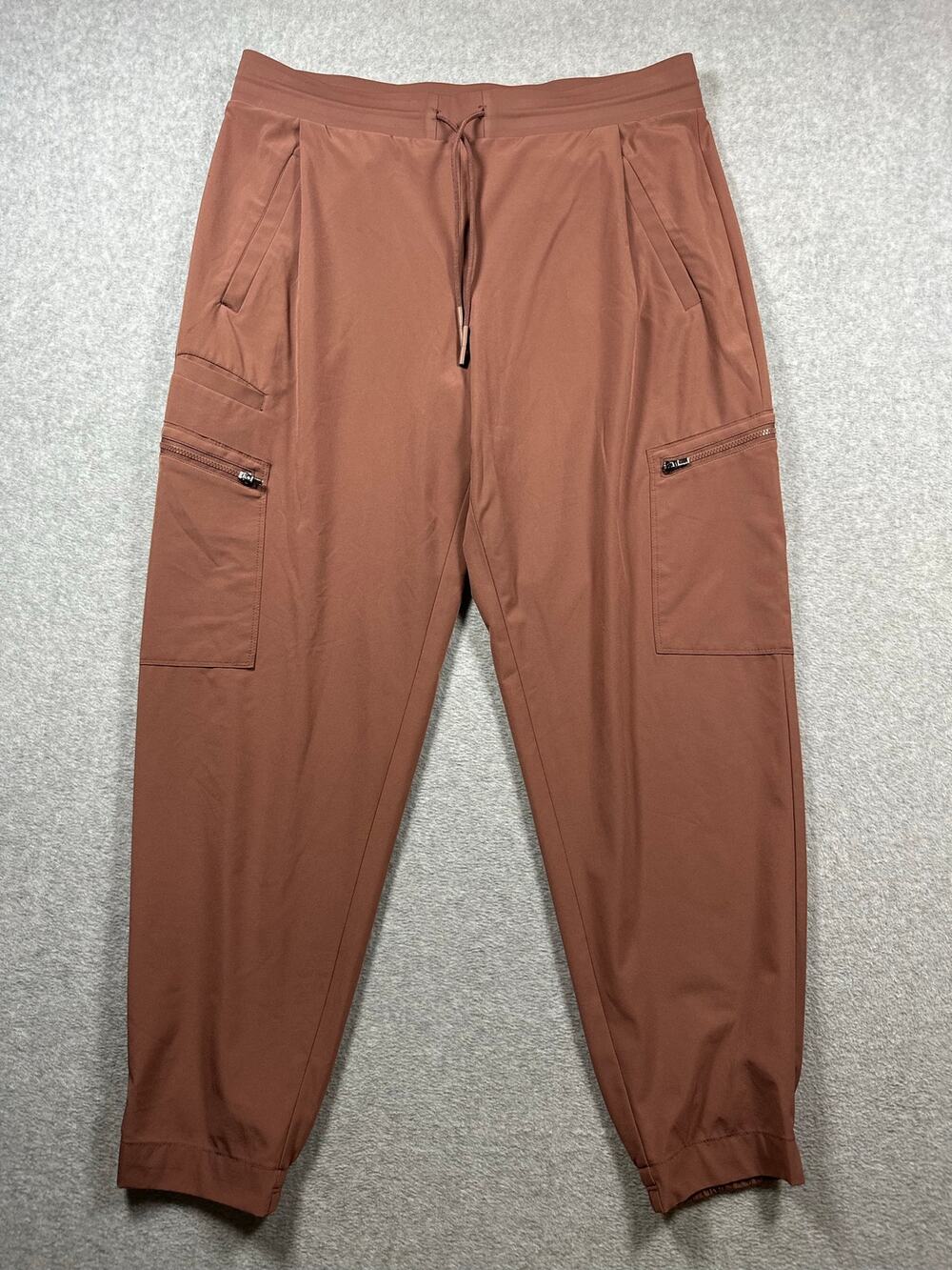 Athleta Venture Jogger Pant Women's 12 Brown Adjustable Drawstring Waistband